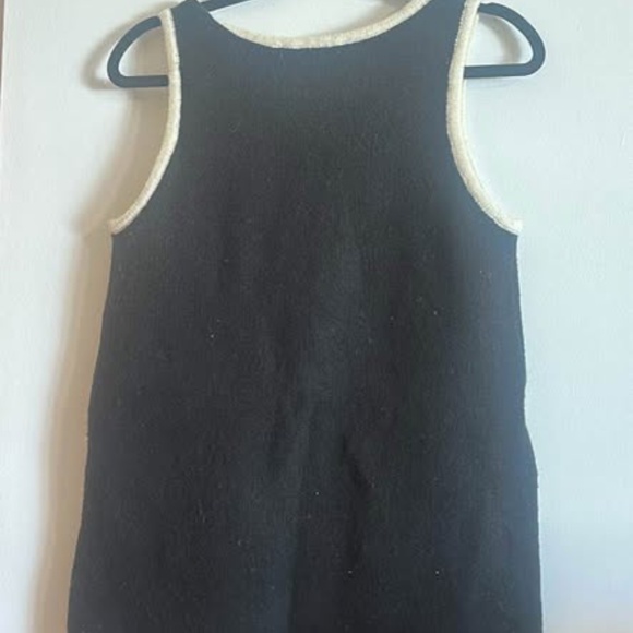 OAK + FORT Contrast Trim Sleeveless Knit Mini Dress NWT - Picture 5 of 6